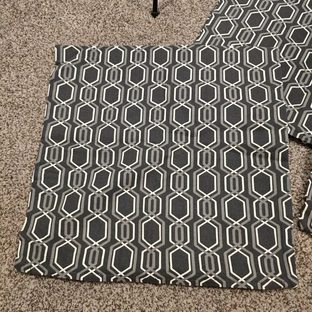 Bundle of 3 - IKEA Gray Patterned JATTEPOPPEL 20x20